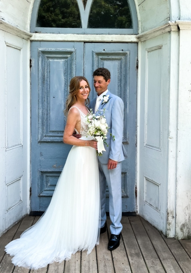 Wedding couple portrait