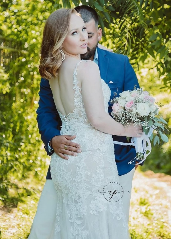 Bride and groom portrait
